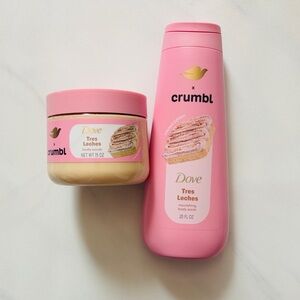 NEW Dove x Crumbl Tres Leches Body Wash & Scrub